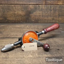 Vintage Stanley No: 803 Double Pinion Egg Beater Style Hand Drill - Refurbished