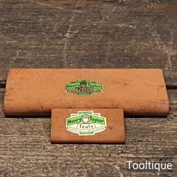 2 No: Vintage Henry Taylor Slip Stones in Good Unused Condition