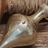 Vintage Carpenters No: 3 Steel Tipped Solid Brass Plumb Bob - Refurbished