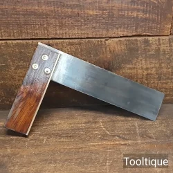 Vintage 9” Carpenter’s Rosewood & Brass Square - Refurbished Ready To Use