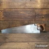 Vintage 20” English Split Nut Cross Cut Panel Saw (c1900-1920) 9 Tpi - Sharpened Refurbished
