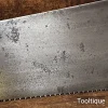 Vintage 20” English Split Nut Cross Cut Panel Saw (c1900-1920) 9 Tpi - Sharpened Refurbished