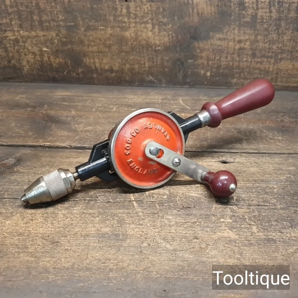 Vintage Stanley No: 03-803 Double Pinion Egg Beater Hand Drill - Refurbished