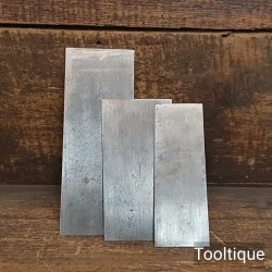 3 No: Vintage Quality Cabinet Scrapers with Crisp Square Edges - Refurbished