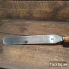 Vintage 12” Sheffield Artist’s Beechwood Handled Palette Knife - Refurbished