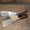 Vintage 3” Tyzack Rosewood Handled Filler Knife + 2” Knife - Refurbished