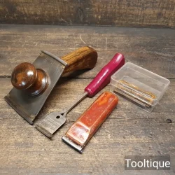 3 No: Vintage Skarsten Mfg. Co. UK Various Scrapers - Good Condition