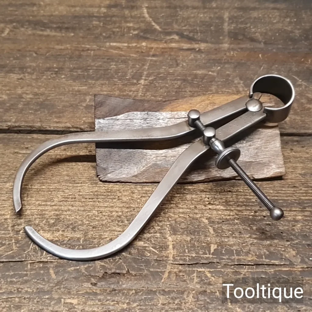 Vintage 7” Moore & Wright Spring Steel Outside Calliper - Good Condition