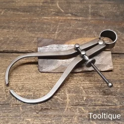 Vintage 7” Moore & Wright Spring Steel Outside Calliper - Good Condition