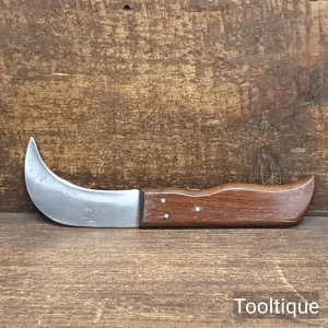 Vintage Hooked Crafting Knife Rosewood Handle - Sharpened Vintage Hooked Crafting Knife Rosewood Handle - Sharpened