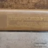 Vintage 10” Tyzack & Turner No: 120 Brass Back Tenon Saw 15 Tpi - Fully Refurbished