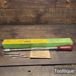 Near Mint Vintage Boxed Stanley Yankee England No: 130A Spiral Ratchet Pump Screwdriver