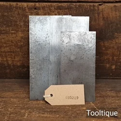 3 Vintage Old Spring Steel Cabinet Scrapers Crisp Square Edges - Refurbished