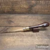 Vintage Carpenters Rosewood & Brass Padsaw - Refurbished Ready To Use