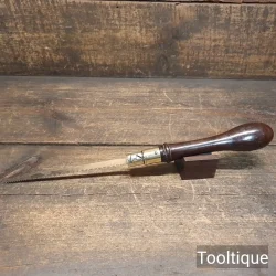 Vintage Carpenters Rosewood & Brass Padsaw - Refurbished Ready To Use