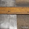 3 Vintage Old Spring Steel Cabinet Scrapers Crisp Square Edges - Refurbished