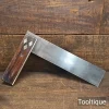 Vintage 10.5” Carpenters Rosewood & Brass Square - Refurbished