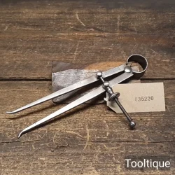 Vintage 7” Moore & Wright Spring Silver Steel Inside Calipers - Good Condition