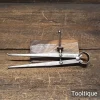Vintage 7” Moore & Wright Spring Silver Steel Inside Calipers - Good Condition