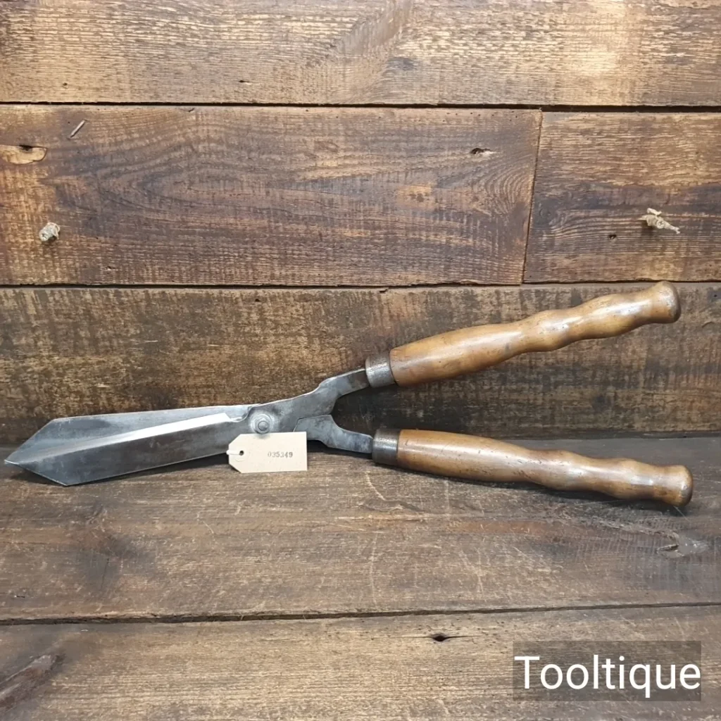 Vintage Gardeners Cast Steel Hedging Shears - Fully Refurbished