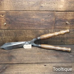 Vintage Gardeners Cast Steel Hedging Shears - Fully Refurbished