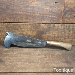 Vintage Nash Billhook with Hickory Handle - Refurbished Ready To Use