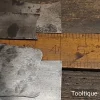 4 Vintage Odd Shaped Cabinet Scrapers Crisp Square Edges - Refurbished