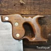 Superb 28” Antique Frost Norwich Progressive 3 ½ - 2 ½” Tpi Rip Saw - Sharpened Refurbished