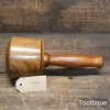 Bespoke Hand Wood-Turned Reclaimed Old Lignum Vitae Mallet - Yew Handle