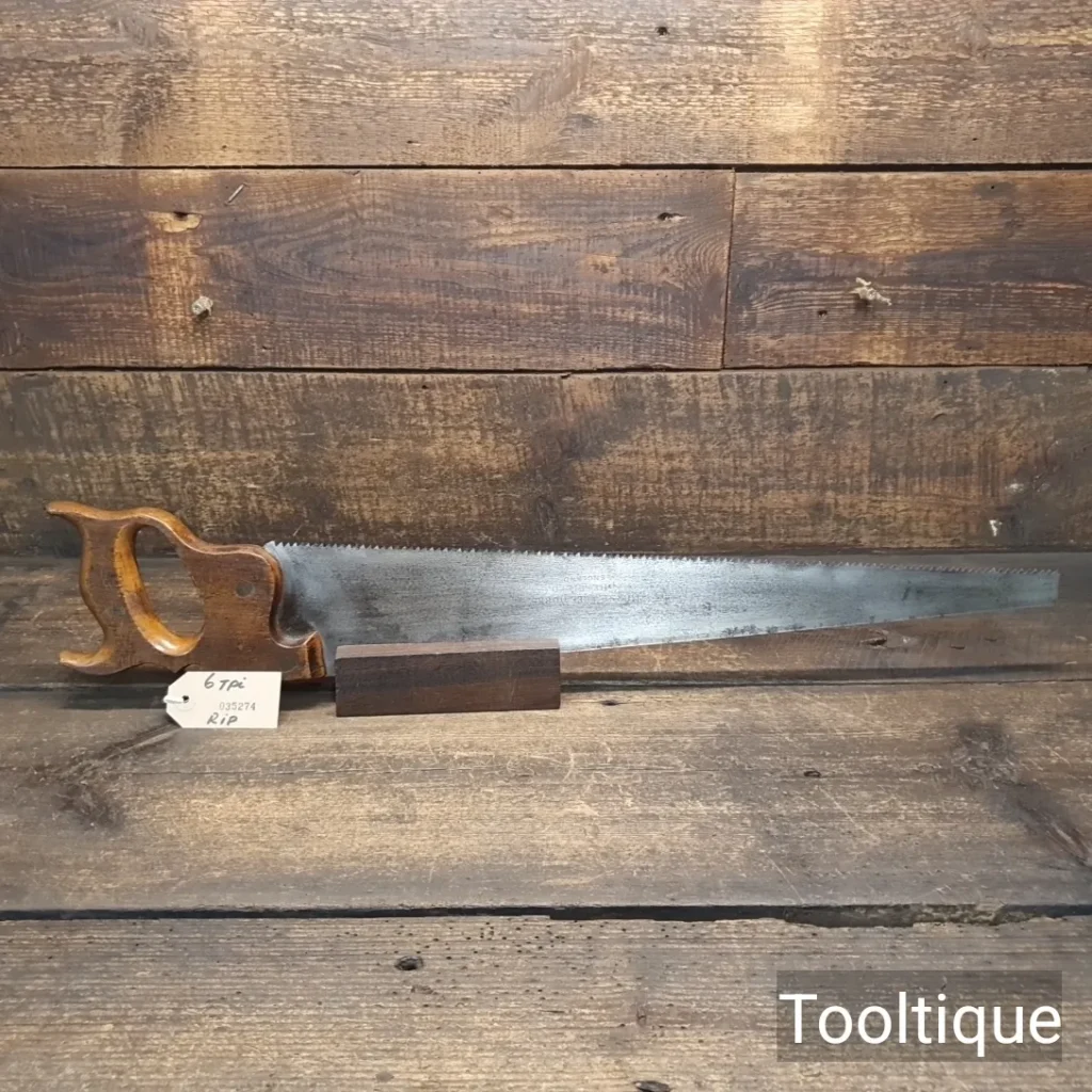 Vintage 20” Burnt Tree Works Sheffield Pruning Saw 6 Tpi - Sharpened Refurbished