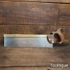 Antique 14” Taylor’s Eye Witness Sheffield Celebrated Brass Back Bench Saw