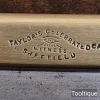 Antique 14” Taylor’s Eye Witness Sheffield Celebrated Brass Back Bench Saw