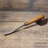 Scarce Late 18th C Antique James Cam Curved Stem Woodcarving V Chisel - Sharpened