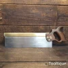 Vintage 14” Henry Disston Philadelphia Brass Back Bench Saw - Sharpened