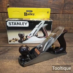 Near Mint Boxed Modern Stanley No: 4 Smoothing Plane - Refined Ready To Use