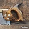 Antique 14” Drabble & Sanderson Brass Back Cross Cut Bench Saw 11 TPI - Fully Refurbished