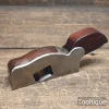 Antique 5” Long 1 1/8” Wide Cabinet Makers Rosewood Infill Shoulder Plane - Refurbished