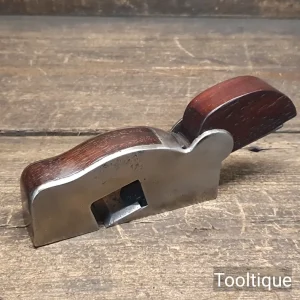 Antique 5” Long 1 1/8” Wide Cabinet Makers Rosewood Infill Shoulder Plane - Refurbished