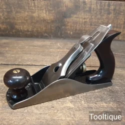 Antique Stanley USA Low Knob No: 4 Smoothing Plane PAT Dated 1902 - Fully Refurbished