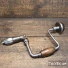 Vintage Rosewood Carpenters Ratchet Brace 10” Swing - Refurbished