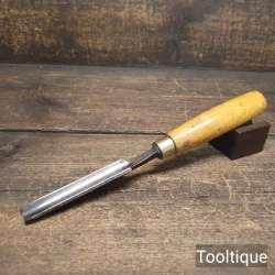 Vintage ¾” Ewis & Co. Sheffield Carpenters Gouge Chisel - Refurbished