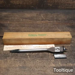 Vintage Boxed 7/8”- 3” Ridgeway No: 1914 Expansion Bit with Two Wood Cutters