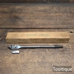 Vintage Boxed ½”- 1 ½” Ridgeway No: 1915 Expansion Bit with Two Wood Cutters