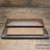 Vintage Norton India Medium Grit Honing Oil Stone Boxed - Lapped Flat