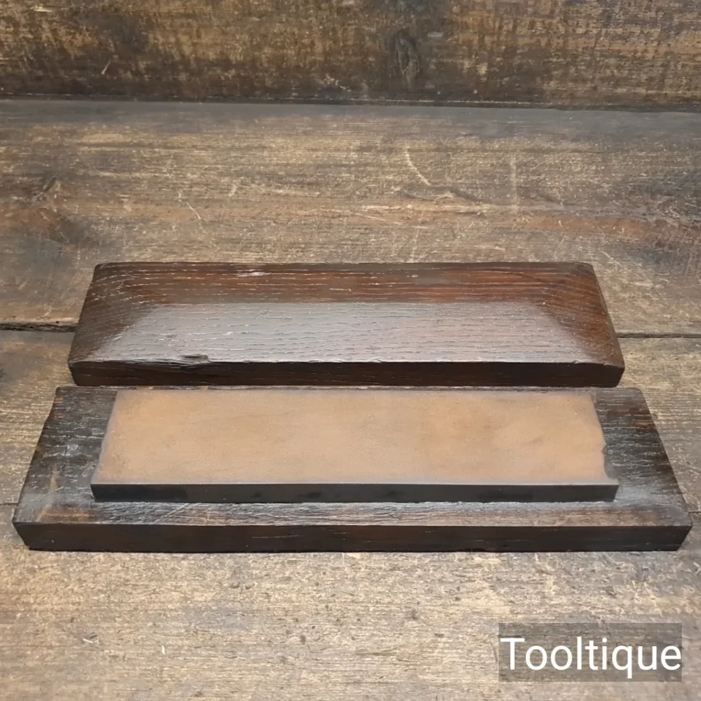 Vintage Norton India Medium Grit Honing Oil Stone Boxed - Lapped Flat