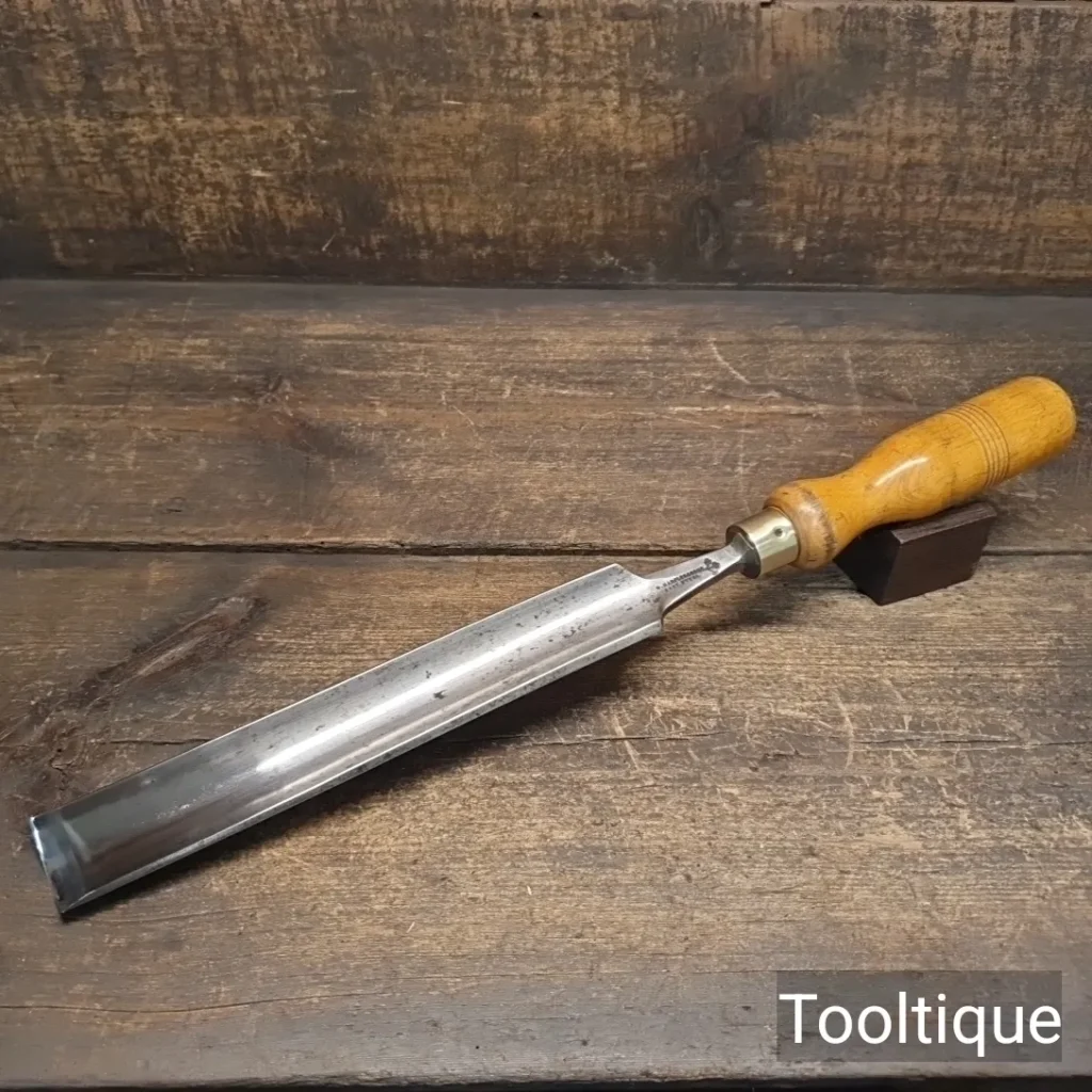 Vintage 1 3/8” Marples Patternmakers Long Series Gouge Chisel - Refurbished