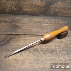 Vintage ¼” Henry Taylor Woodturners Skew Flat Chisel - Good Condition