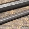 3 No: Vintage 1/2” + 3/8” + 1/4” Good Quality Old Cold Chisels - Refurbished