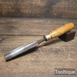 Vintage 7/8” Carpenters Forged Steel Gouge Chisel - Refurbished
