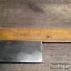 Antique 4” Carpenters Ebony & Brass Square - Refurbished Ready To Use
